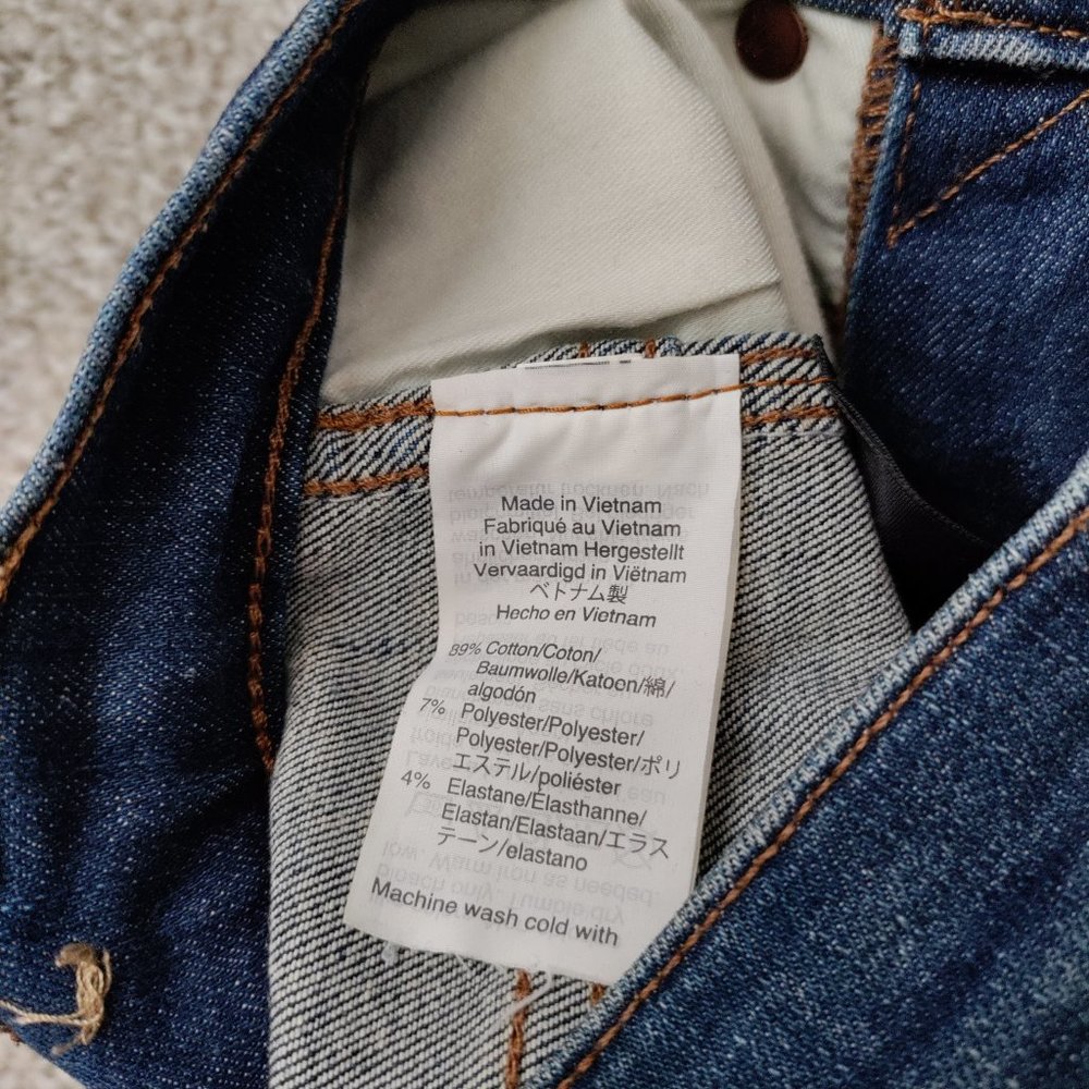 Madewell 9" High-Rise Skinny Jeans in Paloma Wash - Raw Hem Edition Size 25 - Picture 9 of 15